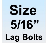 Type 18-8 Stainless Lag Bolts - Size 5/16"